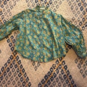 Charina Sarte Floral Bohemian Top